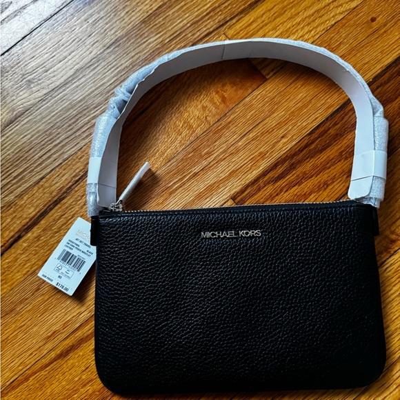 Michael Kors Gray Leather Wristlet - Picture 1 of 4